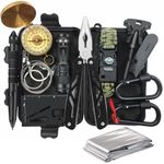 Survival Kit 14 in 1, Gifts for Men Dad Husband Him, Christmas Stocking Stuffers Birthday Gifts Idea for Boyfriend Man, Survival Gear and Equipment, Fishing Hunting Camping Accessories, Cool Gadgets