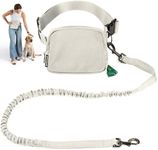 Hands Free Dog Leash with Treat Pouch – Adjustable Waist Belt, Bungee Running Leash for Dogs, Training & Walking, Built-in Poop Bag Dispenser, Durable & Comfortable for Active Dog Owners