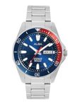 ALBA Stainless Steel Men's Analog Wristwatch Al4455X1, Dial Color-Blue, Band Color-Silver