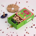 Nytarra's Guggal Luxury Incense Cones | 40 pcs | Special Ceramic Holder | Dhoop Cones for Fragrance | Dhoop Cones for Pooja, Home, Office, Aromatherapy & Meditation