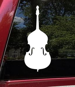 Double Bass Vinyl Decal - Upright Bass Bluegrass Jazz - Die Cut Sticker