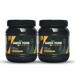 ALPHA AYURVEDA Sakhi Tone Ayurvedic Weight Gainer For Women With Natural Ingredients To Improve Physique By Boosting Muscle Mass, Stamina, Appetite And Overall Wellness 1 Kg 2 X 500 Gms Tubs, Powder