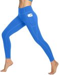 Heathyoga Women's Yoga Pants Leggings with Pockets for Women High Waist Yoga Pants with Pockets Workout Leggings Tights Waves Blue