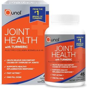 Qunol 5-in-1 Joint Support Supplement, Fast Acting, One Pill Dose, Support Healthy Inflammation Response & Discomfort Caused by Overuse of Joints, Alternative to Glucosamine Chondroitin MSM, 45 Count