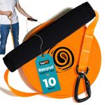 Total Pet Training Lead for Dogs, Waterproof Long Line for Recall & Obedience Training - Extra Long Dog Lead - Suitable for all Sized Dogs (10m, Carabiner Clip)