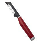 KitchenAid Euro Peeler, Stainless Steel Swivel Peeler for Fruit and Vegetables - Empire Red