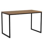Zinus Jennifer Desk Table 119x61x73 cm - Metal and Wood Office Desk - Multipurpose table - Brown and Black