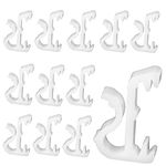 20pcs Hidden Valance Clips 1" Mini Window Blinds Clips White Plastic Valance Holder Retainer Clips