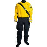 MOOKTA Breathable Kayaking Drysuit Mens Paddling Drysuits, Yellow, Small