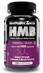 HealthyHey Sports HMB Calcium Hydroxyl Methyl Butyrate 1000mg/serving (120 Capsules) - 500mg Per Capsule, 60 Servings - Gluten Free and Non-GMO