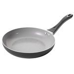 Prestige Disney Monchrome Ceramic Frying Pan Non Stick, 24cm - Induction Suitable Non Toxic Frying Pan, PFAS & PFOA free cookware, Black & White