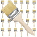 Kurtzy Paint Brushes (24 Pack) - Brush Head 76.2mm (3 inches) & Overall Brush Size 20cm (7.87 inches) - Suitable for Messy Jobs That Involve Chip Painting, Silicon, Gesso, Staining, Varnishes, Glues