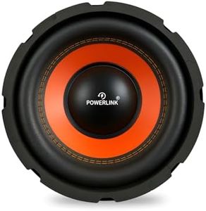 POWERLINK® 8" Subwoofer Imported Orange SPL Foam 200W Peak RMS Power/4-Ohm/1.5-Inch Copper Coil/ 120mm Single Magnet Ideal for Upgrading Car Bass Tubes, Home Subwoofer Systems, and DIY Audio Projects