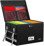 JUNDUN File Box with Lock,Fireproof