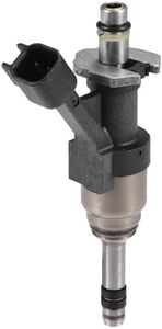 Partuto Fuel Injector - Car Inner 6 Holes Engnie Fuel Injectors - for Chevrolet Silverado 1500 2500 2014-2018 Metal Black - 1 Pc