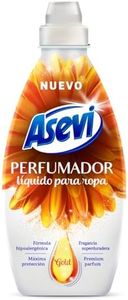 Asevi Perfumador Líquido para Lavadora Gold - Perfume para la Ropa - Fragancia Intensa y Sofisticada - Fórmula Hipoalergénica - Dermatológicamente Testada - Ideal para Todo Tipo de Ropa