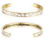 SAM & LORI Personal Bracelets for Teens/Women-Inspirational Jewelry Gifts (Various Designs) for Daughter/Sister/Mom/Friends-Adjustable Bracelet in a Pretty Gift Box, Adjustable, Stainless Steel, no