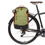 Two Wheel Gear - Pannier Backpack Convertible - 2-in-1 Bike Commuting and Travel Bag, Olive, Large, Pannier Backpack