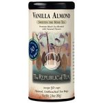 The Republic Of Tea Vanilla Almond Black Tea, 50 Tea Bags, Unique Blend of Vanilla and Almond Tea