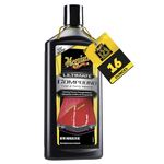 Meguiar’s Ultimate Compound, Pro-Grade Car Scratch Remover for Paint Correction, Removes Swirls and Defects While Restoring Gloss and Shine, professional rubbing compound, 450ml