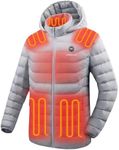 Venustas Unisex Heated Jacket with Battery, Heated Coat for Women and Men with Detachable Hood