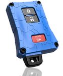 Tacoma Accessories 2016-2022 3rd Gen Tacoma - Key Fob Case Upgrade Mod - Compatible with Toyota Tacoma 4Runner Tundra (Voodoo Blue, Black Screws)