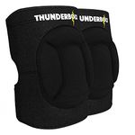 Thunderbolt Knee Pads for Work Anti Collision Volleyball Dance Gardening Kneeling Skateboard Mountain Biking Scootering Dance Basketball Rugby Soccer, DIY Foam Cushion and Anti-Slip Adjustable Straps