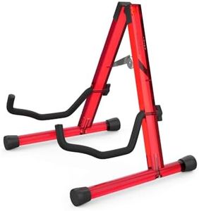 MUSO Guitar Stand,Acoustic Guitar Stand,Acrylic Classical Electric Guitar Stand,Foldable Bass Guitar Stand,Guitar Accessories (Red)