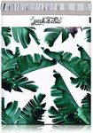 Pack It Chic - 10" X 13" (100 Pack) Tropical Leaves Poly Mailer Envelope Plastic Custom Mailing & Shipping Bags - Self Seal (More Designs Available)