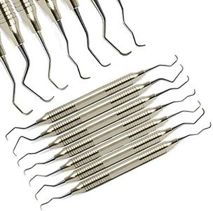 MEDSPO Professional Dental Elevators | Composite Restorative Implants | Luxating Filling | Surgical Root Extraction Spreading | Osteotome Periotome Instruments (Gracey Curette set of 7)