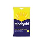 Marigold Unisex Gloves, Marigold Extra Life Kitchen Gloves Small, Yellow