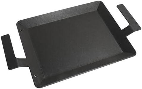 17'' x 10'' Carbon Steel Griddle for Gas Grill, Universal Carbon Cooking Griddle for Induction Cooktop, Non-Stick Stove Flat Top Pan for Weber, Charbroil, Pit Boss, Traeger