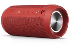 EDUPLINK Bluetooth Speaker, Portable Wireless Speakers, Waterproof IPX7 Speaker, TWS Pairing Stereo, Long Playtime for Home, Travel, Red