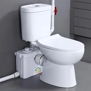 700PRO Upflush Macerating Toilet with Pump for Basement, Two Piece Toilet Kit, Dual Flush Toilet Tank, Nano-Glaze Toilet Bowl, Water Tank, Macerator Pump for Kitchen/Sink/Shower/Toilet