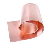 99% Pure Copper Cu Metal Sheet Foil - T2 Copper Sheet Lead Free Copper Crafts Sheet Foil,200mmx1000mm,Thickness 0.25mm