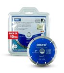 OMXE 4-Inch (110mm) Diamond Saw Blade | Super Thin Tile Cutting Blade, Marble Cutter Blade, Granite Cutting Disc, Porcelain Disc, Ceramic Cutter | Zero Chipping | 13,600 RPM (Pack of 10)