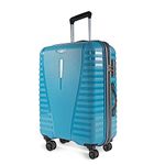 Aristocrat AIRPRO76CTL Airpro Check-in 75 Cm(Large) 8 Wheels Trolley Bags for Travel Hard Case Luggage, Lightweight Bag with Combination Lock & Robust Trolley with 7 Years Warranty (Teal Blue)