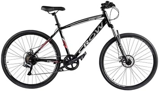 CROW - SPEEDLINER Hybrid Cycles for Men & Adults | 21 Gear Cycle for Boys | Gear Cycle 21 Speed for Men with, Front Suspension, Disc Brakes | Ideal for 15+ Years, 5.8FT+