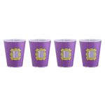 Paladone Friends TV Show Shot Glasses - Set of 4 - Monica's Door Photo Frame Friends TV Show Gifts