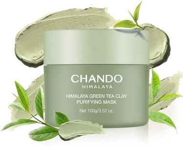 CHANDO HIMALAYA Green Tea Clay Purifying Mask 100g/3.53oz, Pore Clearing with Green Tea Extract and Portulaca Extract, Oil Control Mask for Oily, Combination Skin