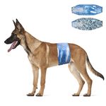 Dono Disposable Male Dog Wraps, Wider Doggie Puppy Diapers 48 Count Male Belly Bands, Super Absorbent, Leak-Proof Fit, Excitable Urination, Incontinence (L)