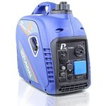 P1pe 2200W Portable Petrol Inverter Generator, 98cc Engine, 2.2kW, Silent Generator, 230v Socket, 12v DC, 5v USB, Compact, Portable