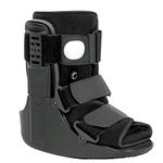 Jewlri Air Walking Boot Fracture Boot Short Walker Protective Boot Fits Left or Right Foot Ankle for Injuries Fractures Sprains Black M