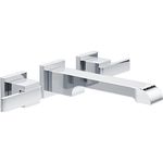 Delta Faucet Delta T3567LF-WL Ara Two Handle Wall-Mount Bathroom Faucet, Chrome