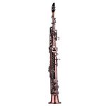Summina Professional Red Bronze Straight Bb Soprano Saxophone Sax Woodwind Instrument with Case Gloves Cleaning Cloth Straps Brush