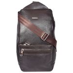 Sassora Genuine Leather Medium Backpack For Unisex (Brown)