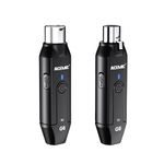 ACEMIC 2.4G Wireless Microphone Audio Transmitter and Receiver System Plug-on XLR Mic Adapter 6 Channels for Dynamic Mic, Audio Mixer, PA System, G6