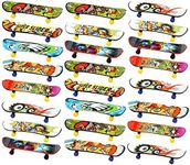 Finduat Mini Fingerboards Finger Skateboard Toy, Creative Fingertips Movement Party Favors Novelty Toys for Kids Party Supplies Props Decoration(20 Pack, Random Color)