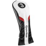 TaylorMade Golf Club 3 Wood Headcover, Black/White