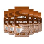Lavazza Crema E Aroma Coffee Beans, Pack of 6, 6 x 1000g